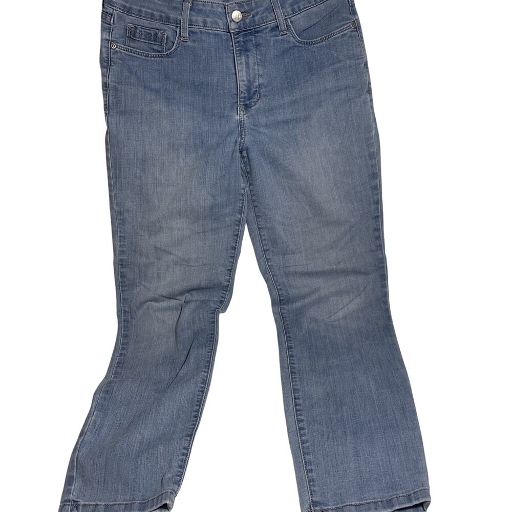 NYDJ Women’s Blue Mid Rise Five Pocket Clarissa Ankle Denim Jeans Size 4